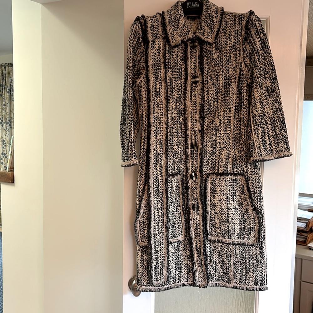 Worth Chanel style coat with tie belt